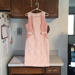 Light pink and white dress